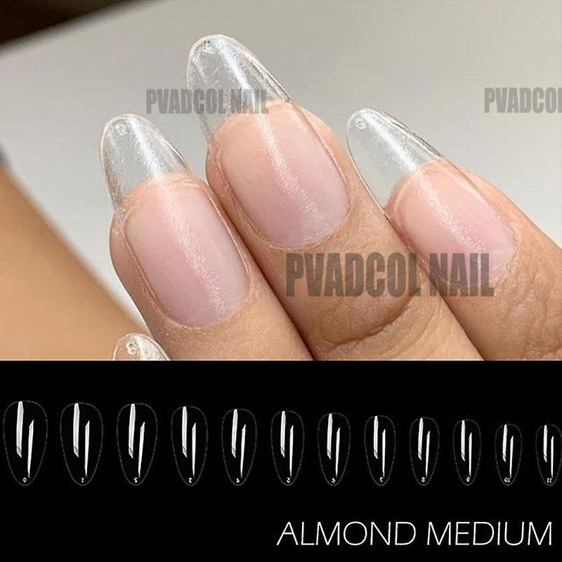 Puntas De Uñas Postizas Huoguo  Tacón De Aguja Transparente Esculpido Con Cobertura Completa - Venta Internacional.
