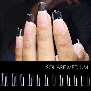 Foto 5 | Puntas De Uñas Postizas Huoguo Tacón De Aguja Transparente Esculpido Con Cobertura Completa - Venta Internacional.