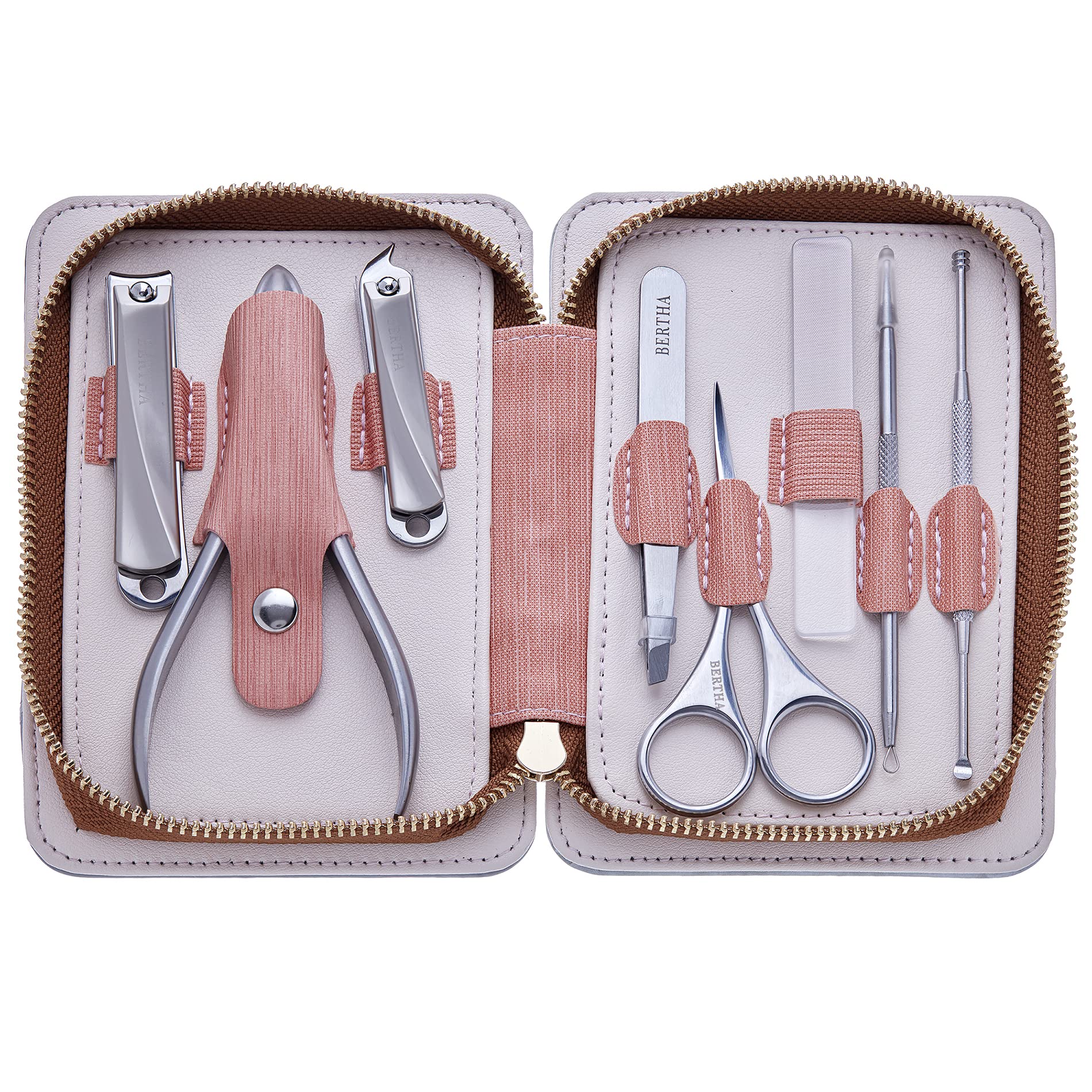 Foto 2 | Kit De Aseo Bertha Melina De Acero Quirúrgico De 8 Piezas Con Funda - Venta Internacional.