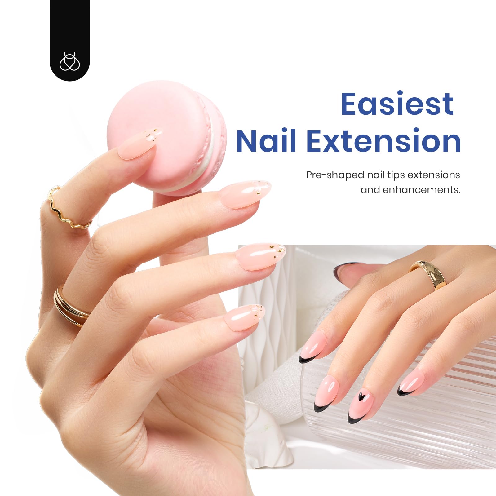 Foto 4 pulgar | Kit De Uñas Beetles Gel Short Almond Para Uñas Con Lámpara Led Uv - Venta Internacional.