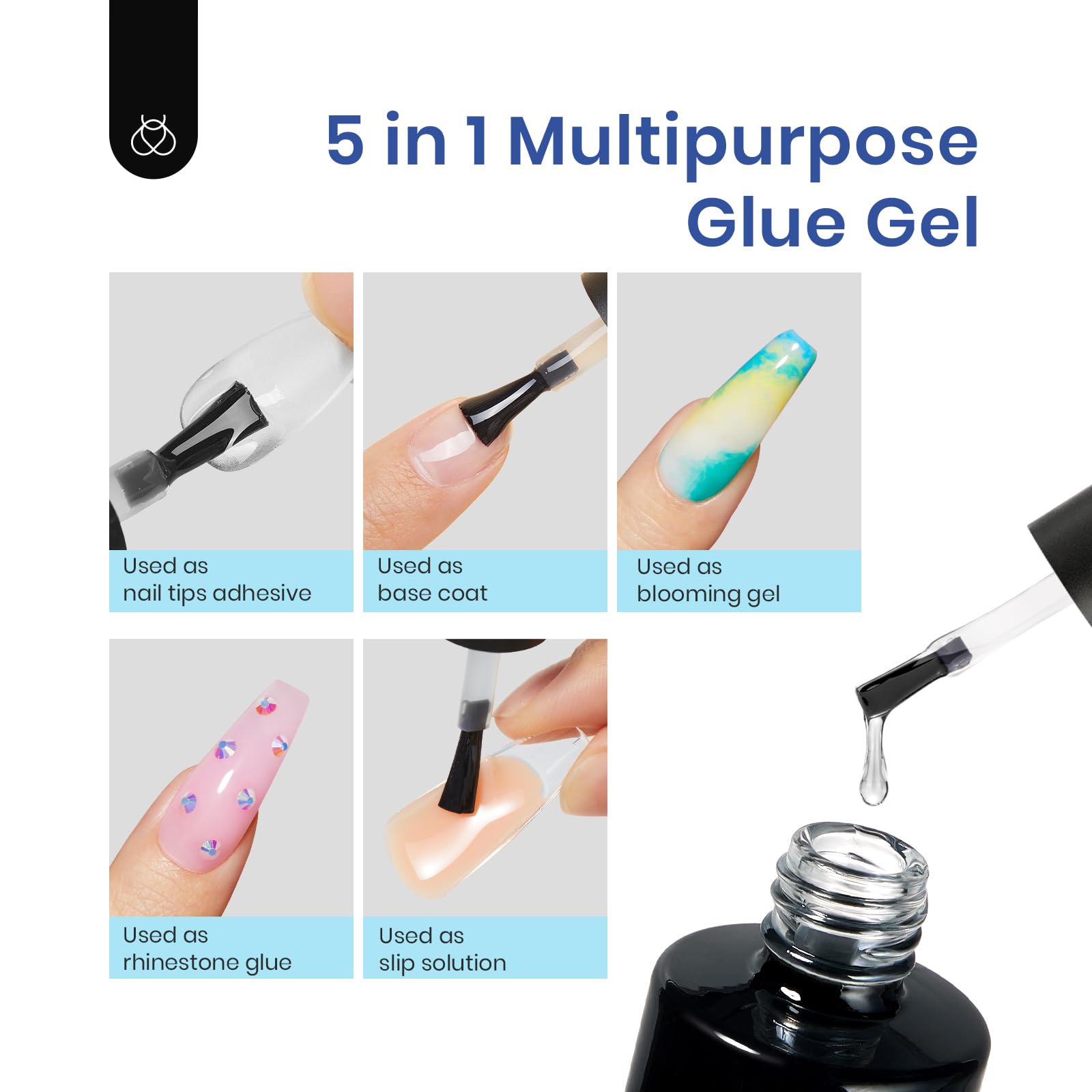 Foto 6 pulgar | Kit De Uñas Beetles Gel Short Almond Para Uñas Con Lámpara Led Uv - Venta Internacional.