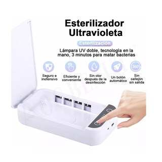 Foto 3 | Esterilizador de Caja Uv Led Herramientas Desinfección Eo Safe Imports Esi-11690 Blanco