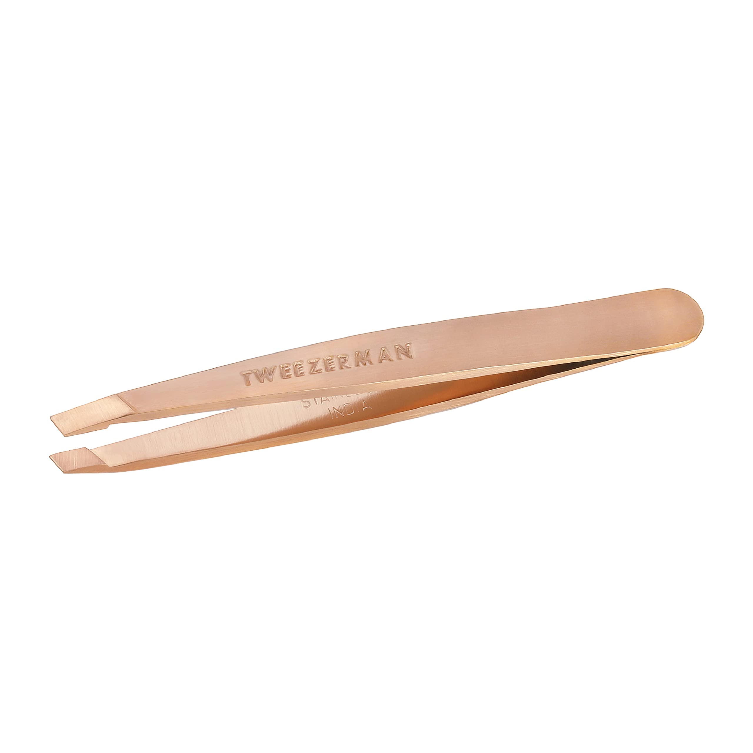 Foto 2 pulgar | Minipinza Inclinada para Cejas Tweezerman Rose Gold -  Venta Internacional