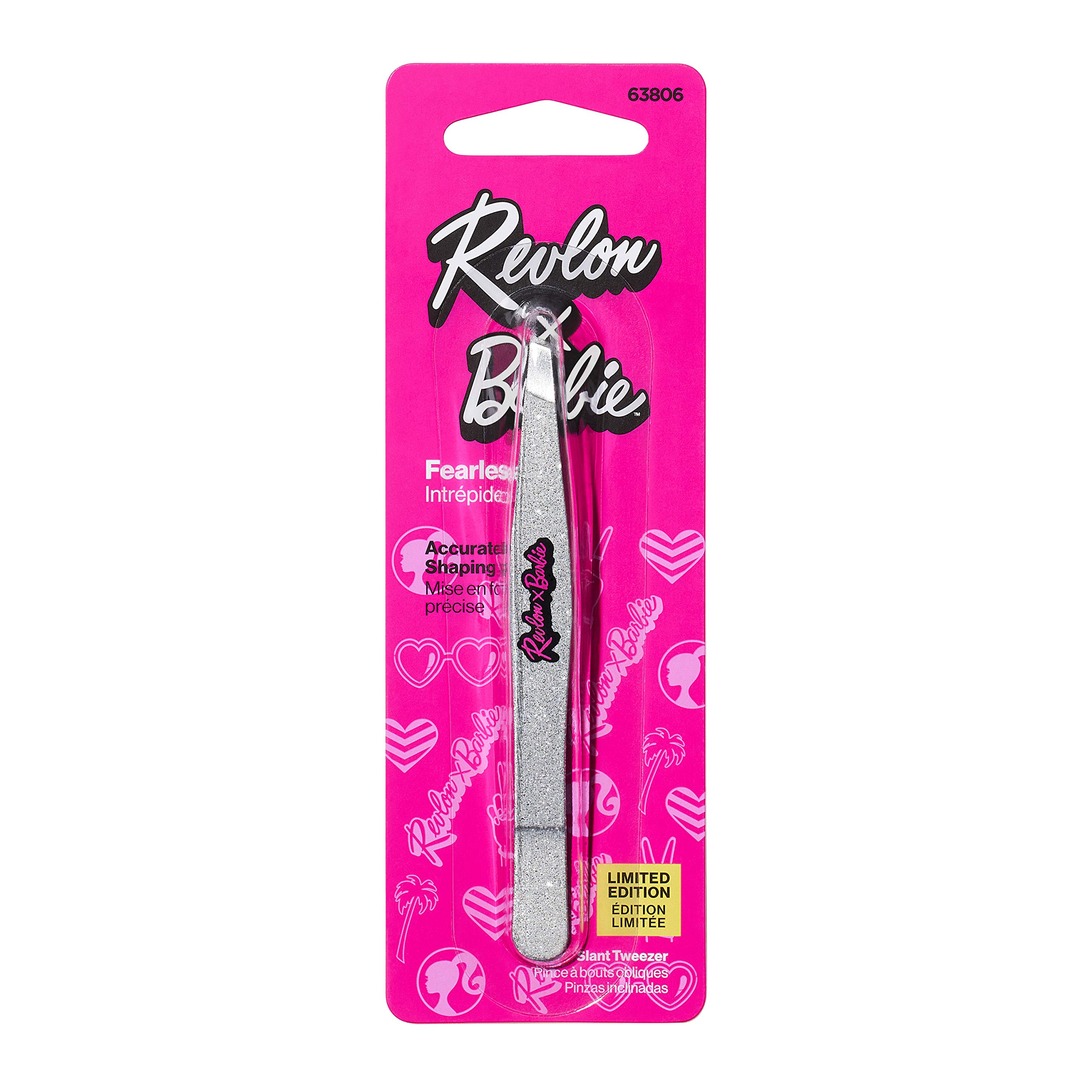 Foto 6 pulgar | Pinzas Revlon X Barbie Con Punta Inclinada De Acero Inoxidable (paquete De 2) - Venta Internacional.