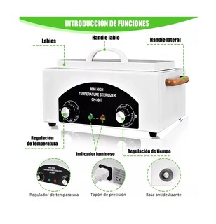 Foto 2 | Esterilizador De Herramientas De Manicura Autoclave 1.5 L Blanco