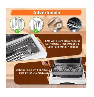 Foto 4 | Esterilizador De Herramientas De Manicura Autoclave 1.5 L Blanco