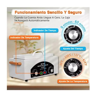 Foto 5 | Esterilizador De Herramientas De Manicura Autoclave 1.5 L Blanco