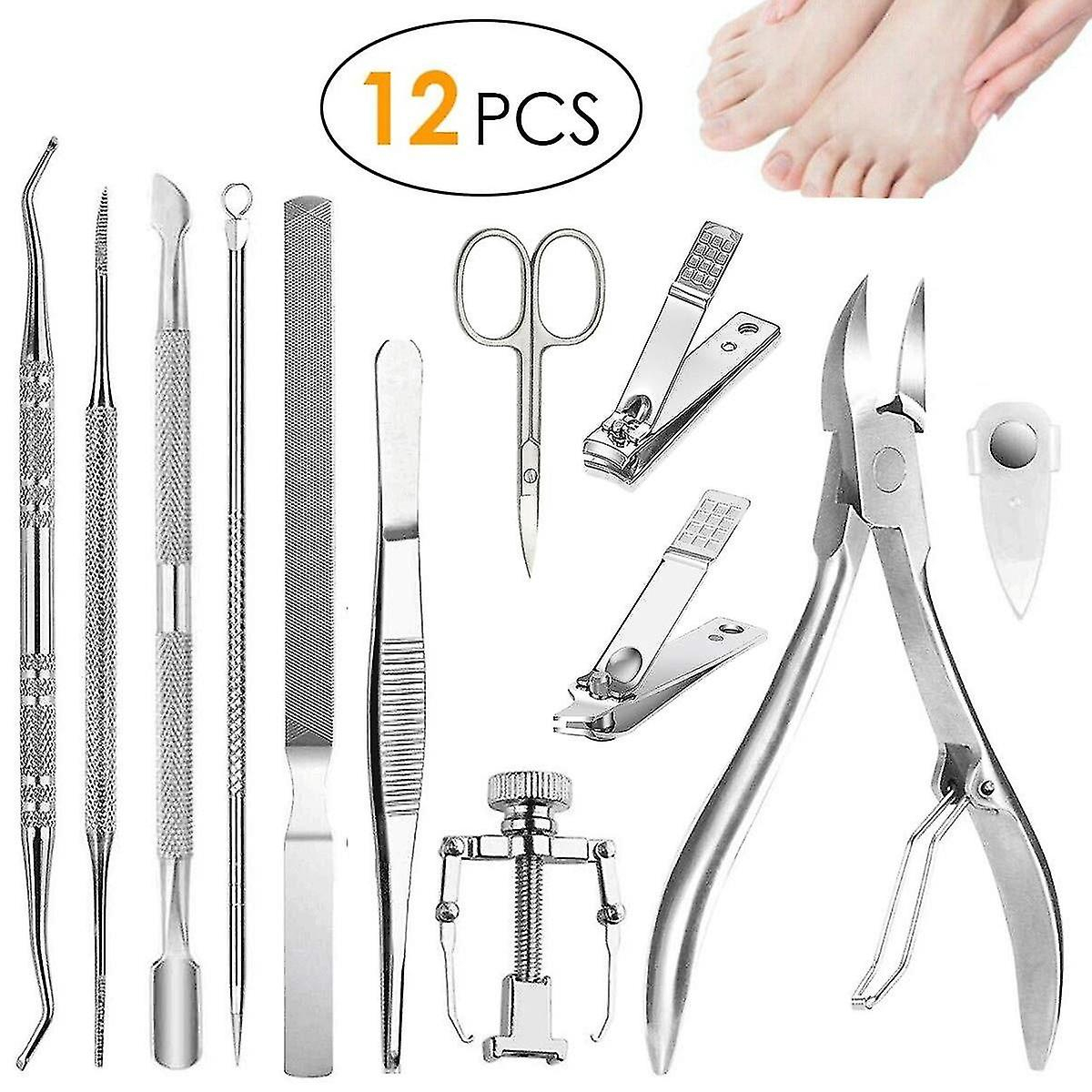 Foto 2 pulgar | Juego De Herramientas De Pedicura Huoguo  12 Limas Para Pies Encarnados - Venta Internacional.