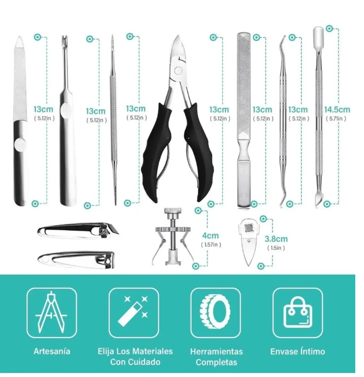 Foto 4 pulgar | Kit de Herramientas Xtellar para Uñas 12 Piezas