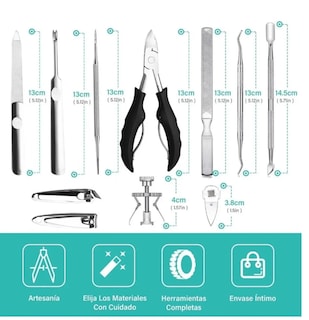 Foto 3 | Kit de Herramientas Xtellar para Uñas 12 Piezas