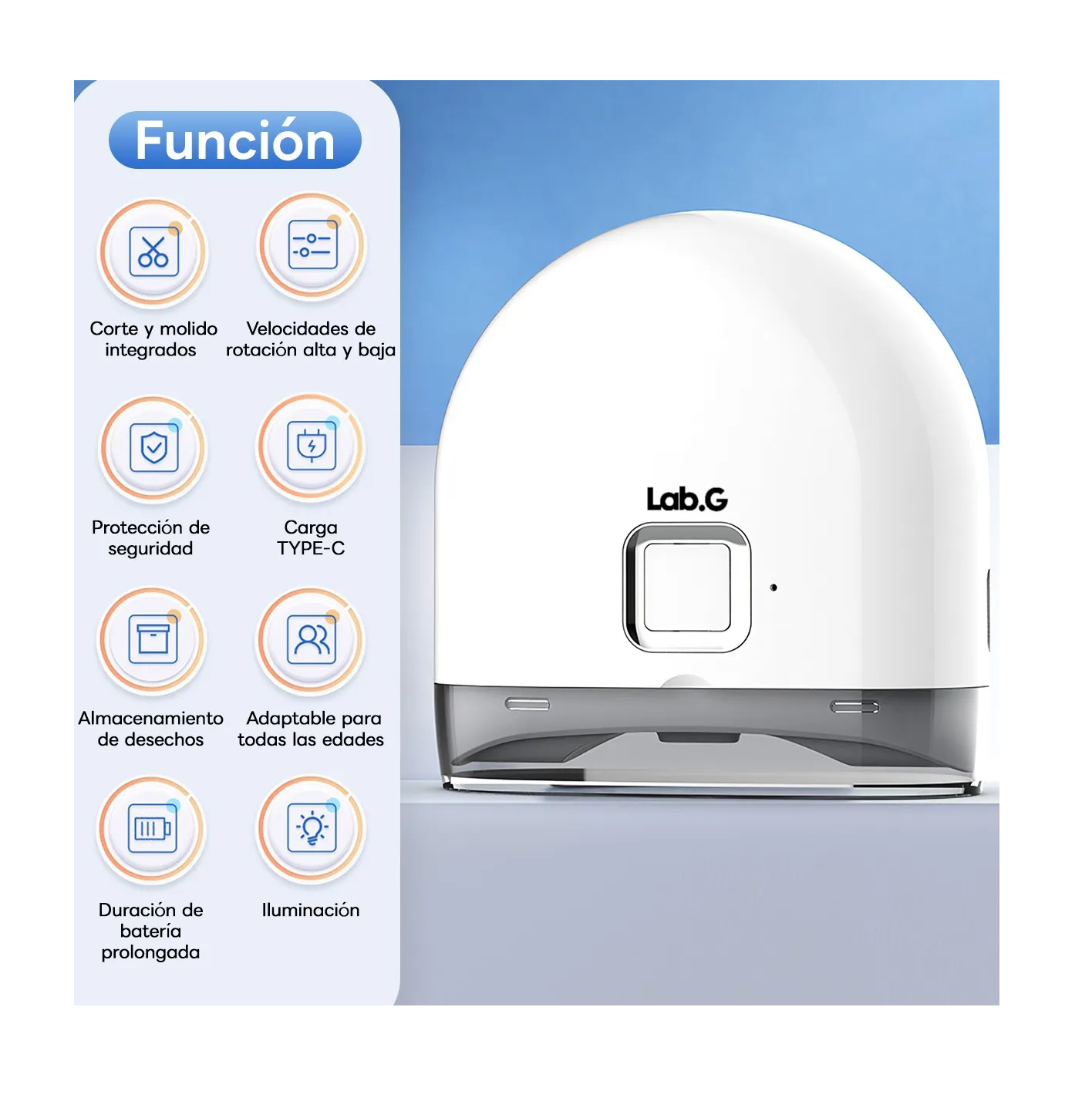 Foto 3 pulgar | Cortauñas Eléctrico Automático Cortador De Uñas Blanco