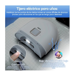 Foto 4 | Cortauñas Eléctrico Automático Cortador De Uñas Blanco