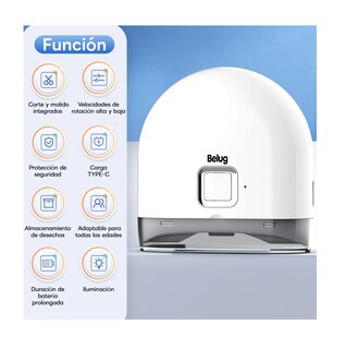 Foto 2 | Cortauñas Eléctrico Automático Cortador De Uñas Blanco