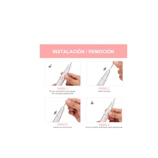 Foto 2 | Esmeril para Uñas Profesional Malubero color Rosa
