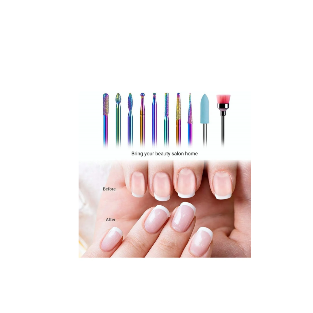 Foto 4 pulgar | Brocas para Uñas Limpiador de Cutículas Taladro Malubero color Tornasol