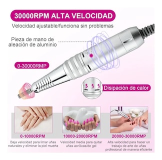 Foto 2 | Pulidor Eléctrico de Uñas Blueque