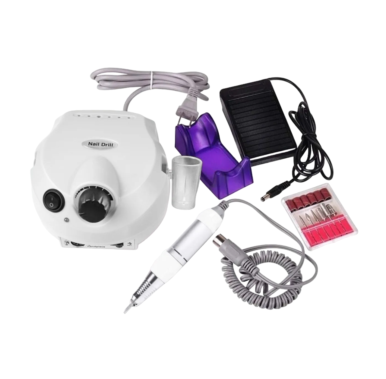 Pulidor Profesional para Uñas Nail Drill con Accesorios