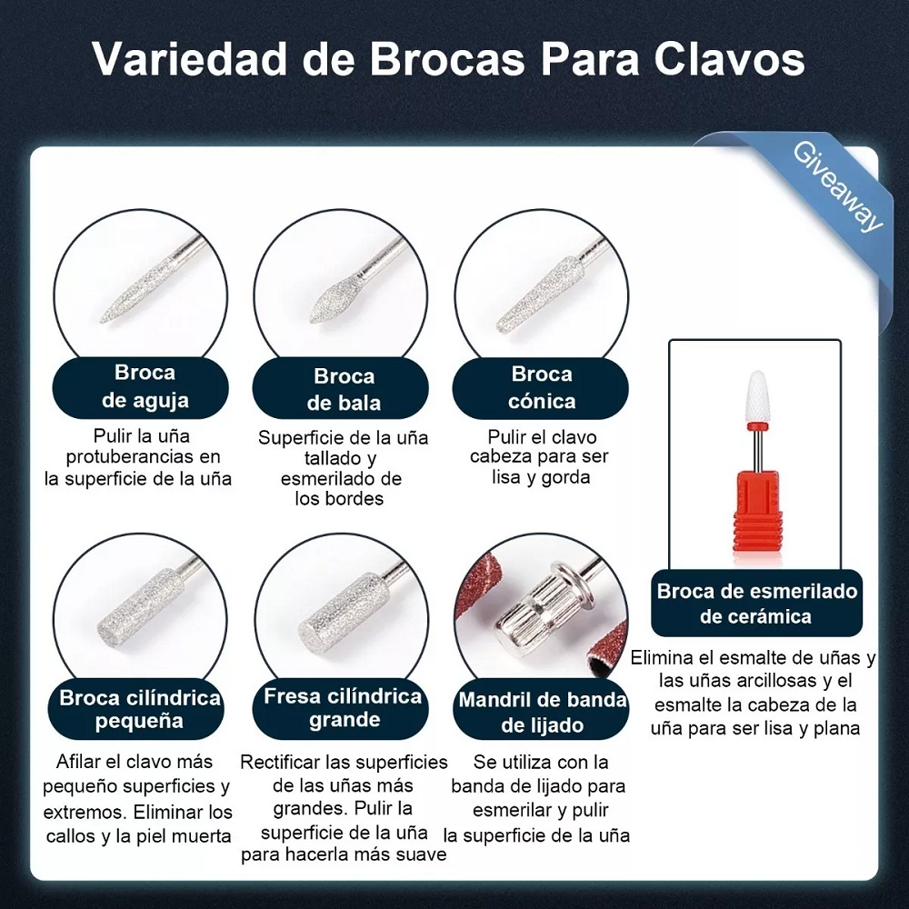 Foto 4 pulgar | Pulidor Esmeril para Uñas Malubero