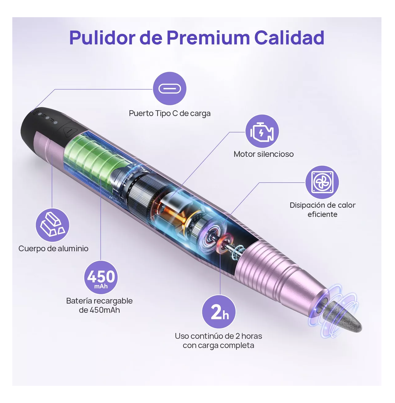 Foto 5 pulgar | Pulidora Eléctrica Belug con Accesorios