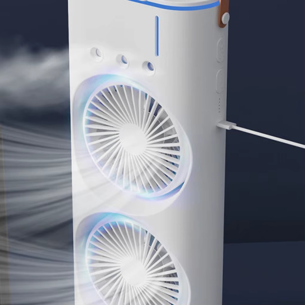 Foto 2 | Aire Acondicionado Con Carga Usb, Portátil, 3 Boquillas, Humidificación Y Luz Led