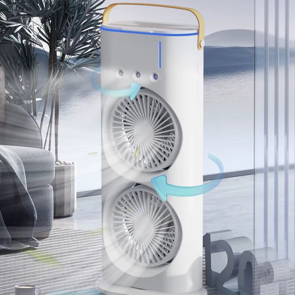 Foto 5 | Aire Acondicionado Con Carga Usb, Portátil, 3 Boquillas, Humidificación Y Luz Led