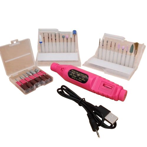 Foto 3 pulgar | Pulidor Profesional para Manicura con 20 Puntas Profesionales y Velocidad Ajustable