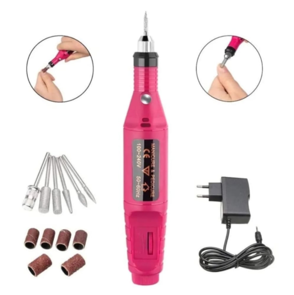 Foto 4 pulgar | Máquina Lijadora De Uñas Eléctrica Para Manicura Y Pedicura Con 6 Bits - Venta Internacional.