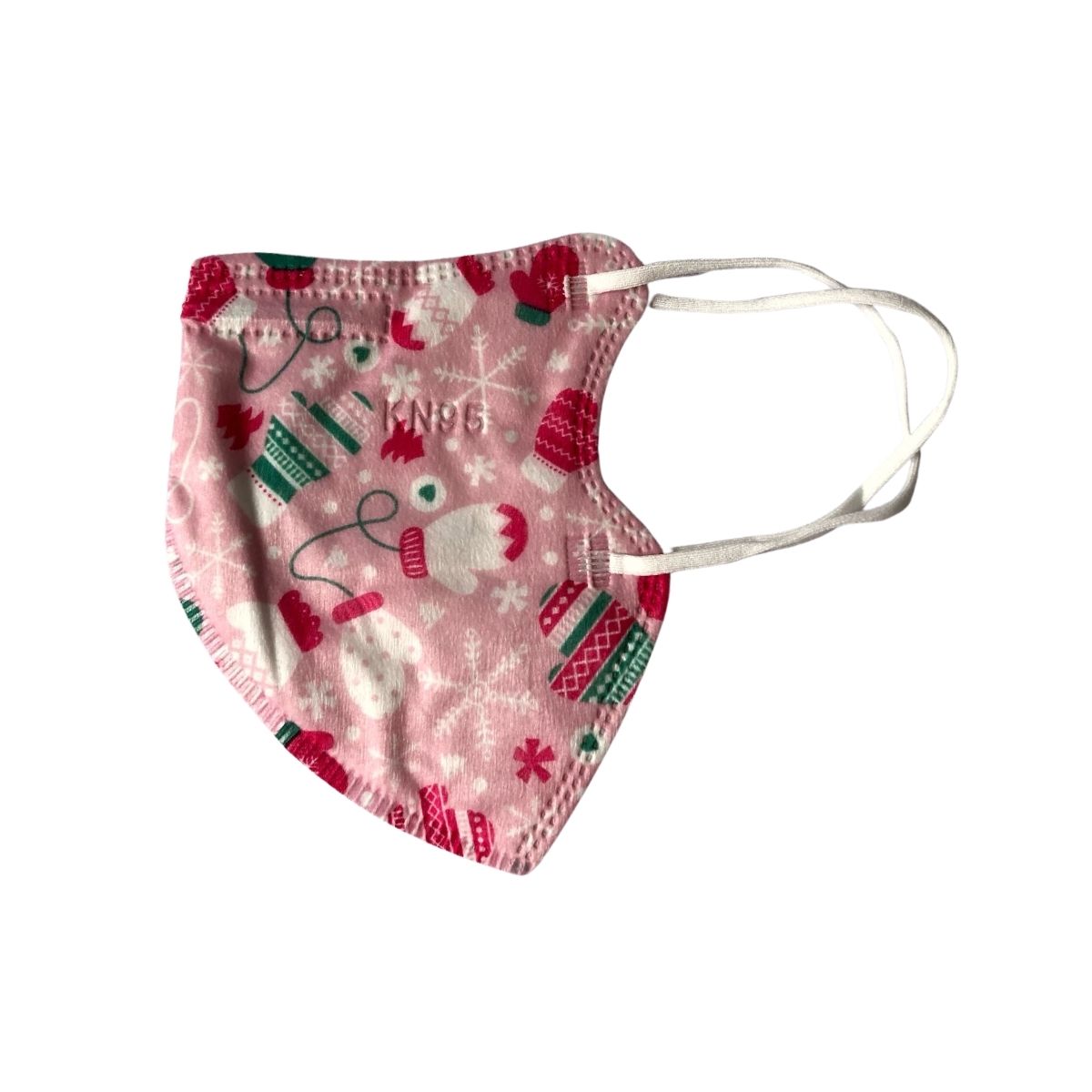 Foto 5 pulgar | Paquete De 20 Piezas De Cubrebocas Para Niños, Diseños De Navidad.