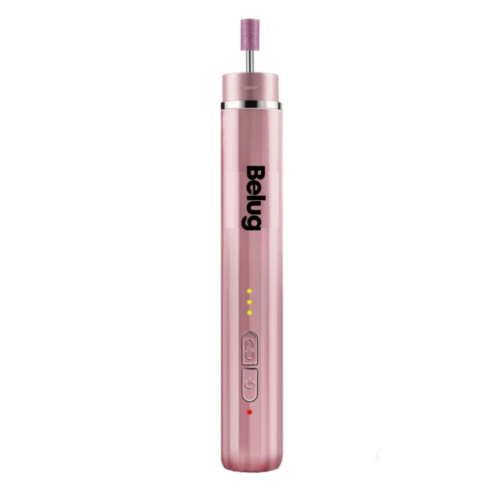 Esmeril Taladro Pulidor De Uñas Acrílicas Inalámbrico Rosa Belug