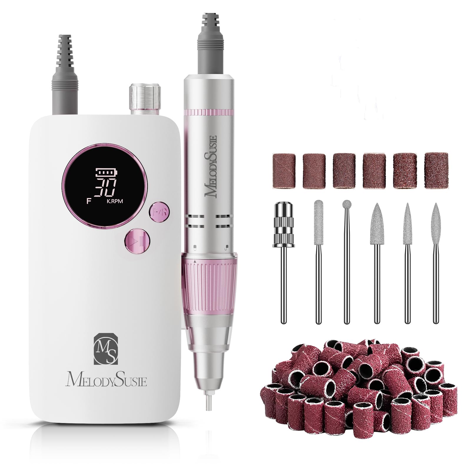 Taladro De Uñas Melodysusie Sc320f Portátil De 30000 Rpm Recargable - Venta Internacional.