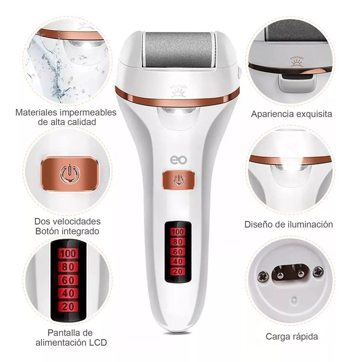 Foto 3 pulgar | Removedor de Callos Eléctrico Eo Safe Imports ESI-17193-1 Blanco