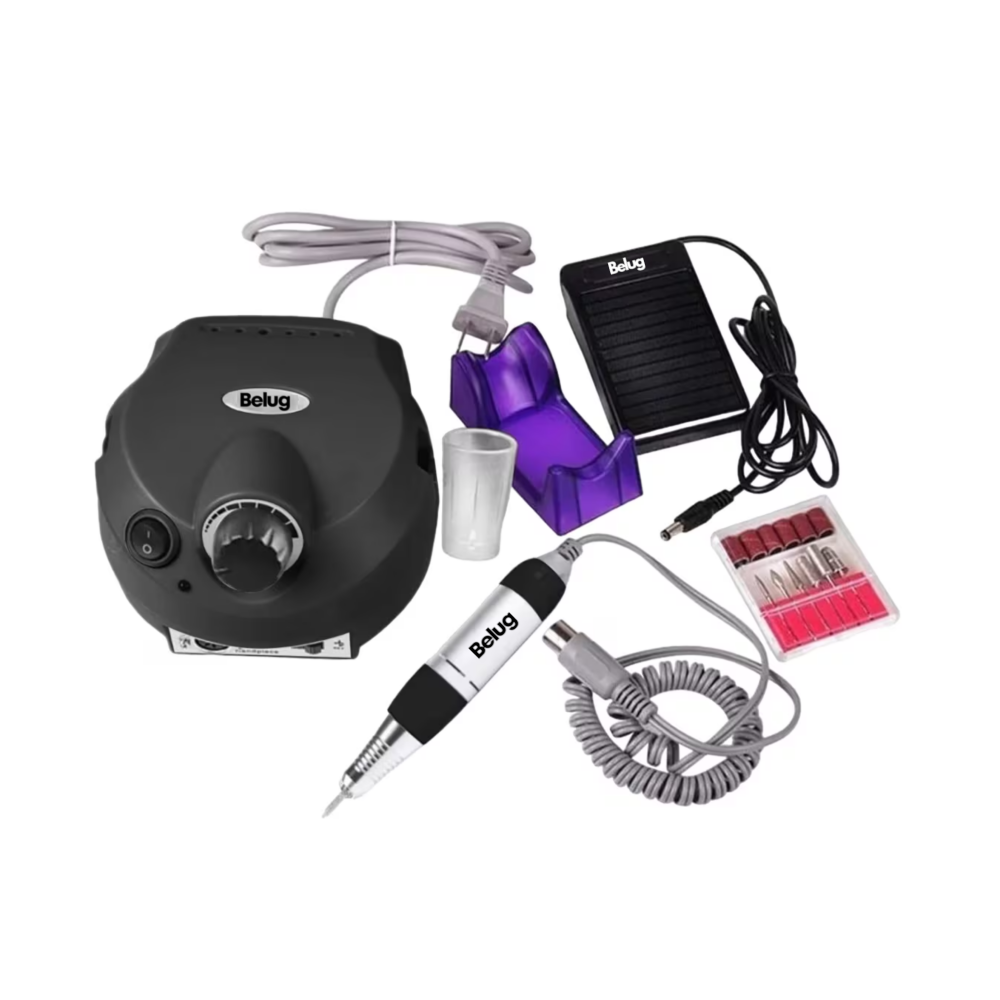 Pulidor Para Uñas Drill Esmeril Profesional 25000 Rpm Belug, Negro