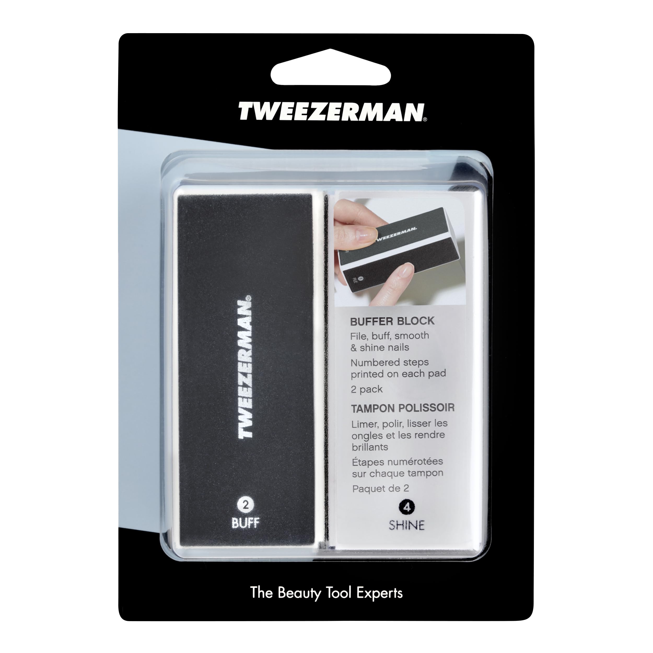 Foto 7 pulgar | Set De Pulidores De Uñas Tweezerman Black (paquete De 2) - Venta Internacional.