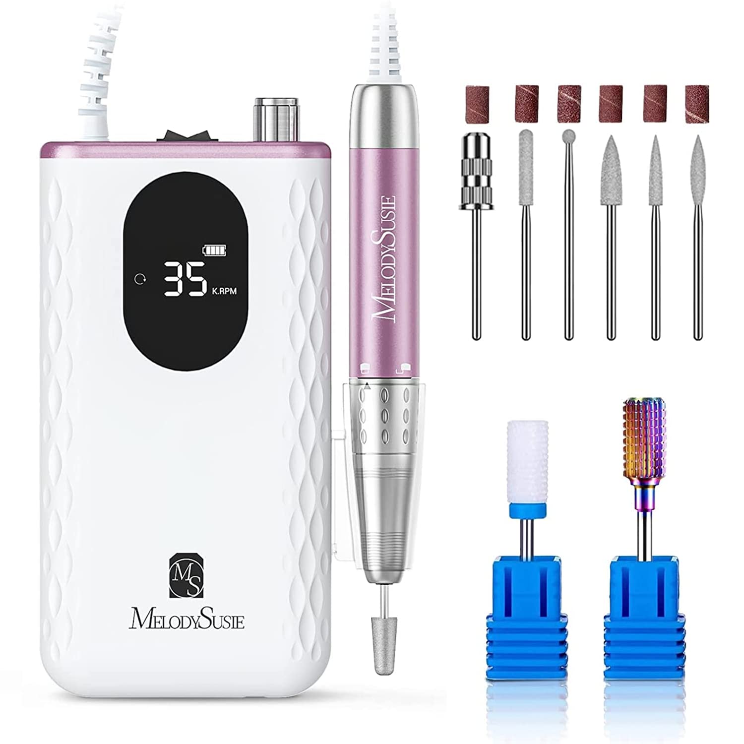 Foto 1 | Taladro De Uñas Melodysusie Mm400d 35000 Rpm Para Uñas De Gel Acrílico - Venta Internacional.