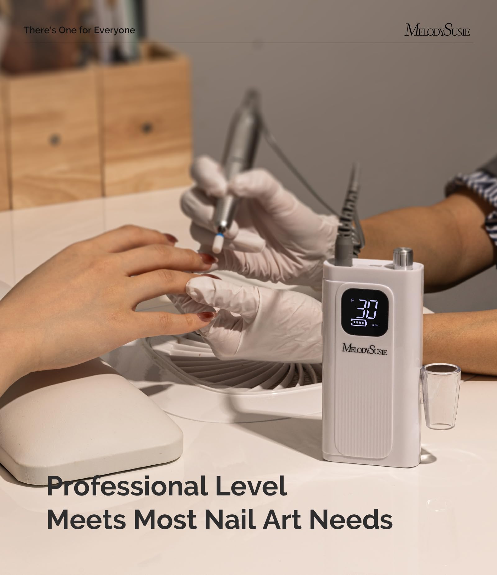 Foto 5 | Taladro De Uñas Melodysusie Professional Sc300f 30000 Rpm Blanco - Venta Internacional.