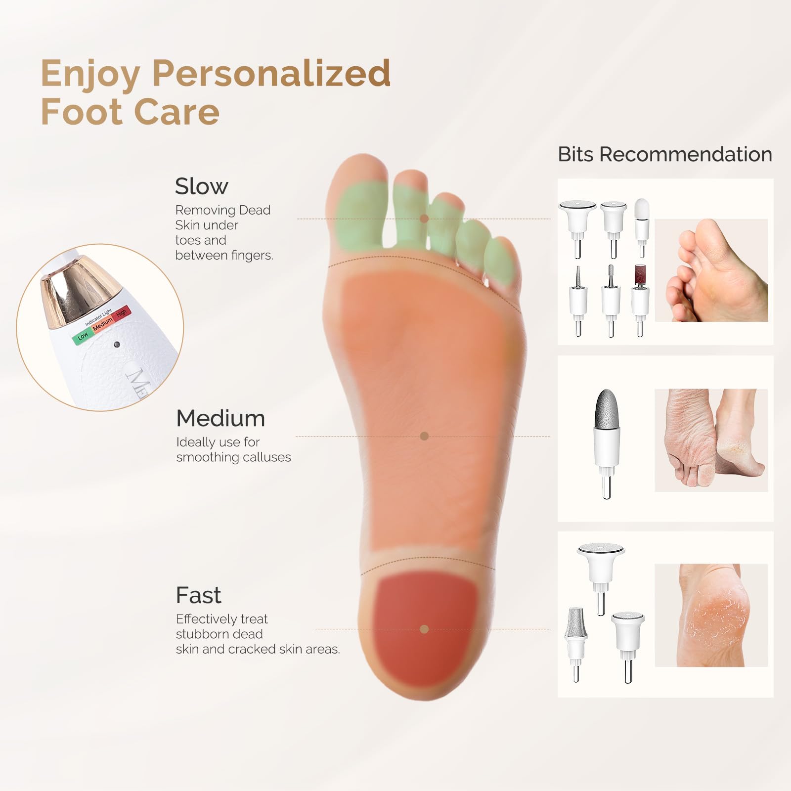 Foto 5 pulgar | Kit De Manicura Y Pedicura Melodysusie Pc650e Con 20 Velocidades - Venta Internacional.