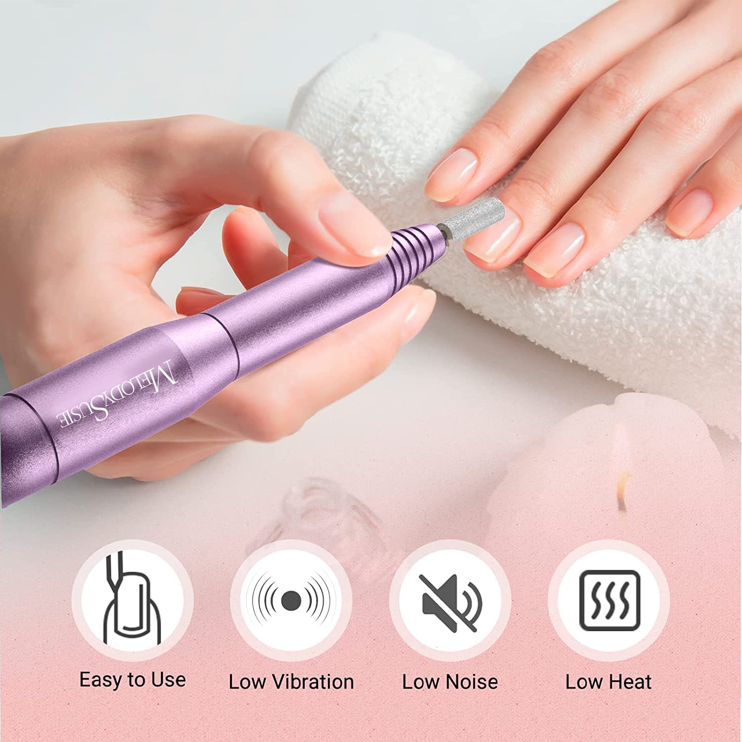 Foto 4 pulgar | Máquina Perforadora De Uñas Eléctrica Melodysusie Pc120i Purple - Venta Internacional.