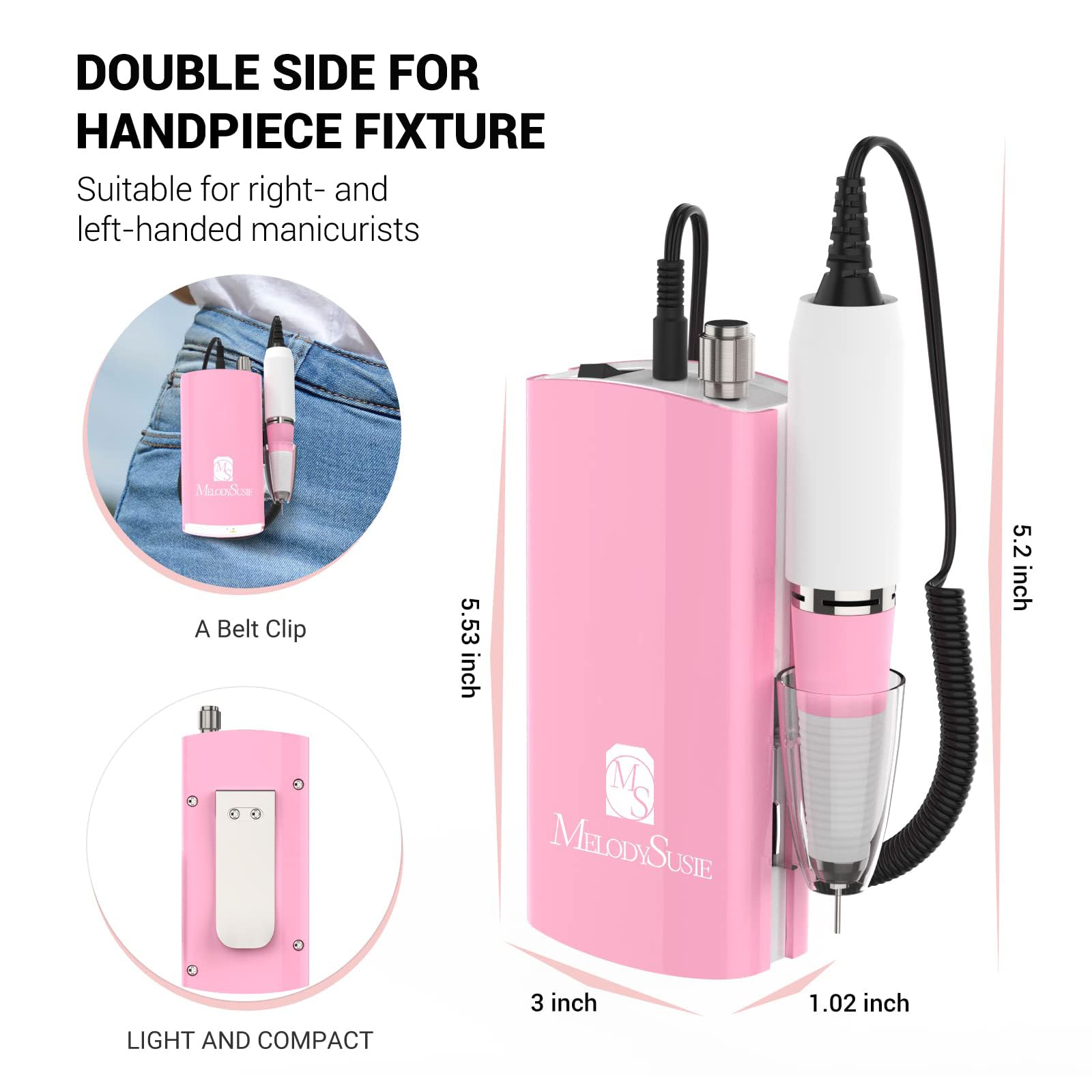 Foto 5 pulgar | Taladro De Uñas Eléctrico Melodysusie Professional Sc300i 30000rpm - Venta Internacional.