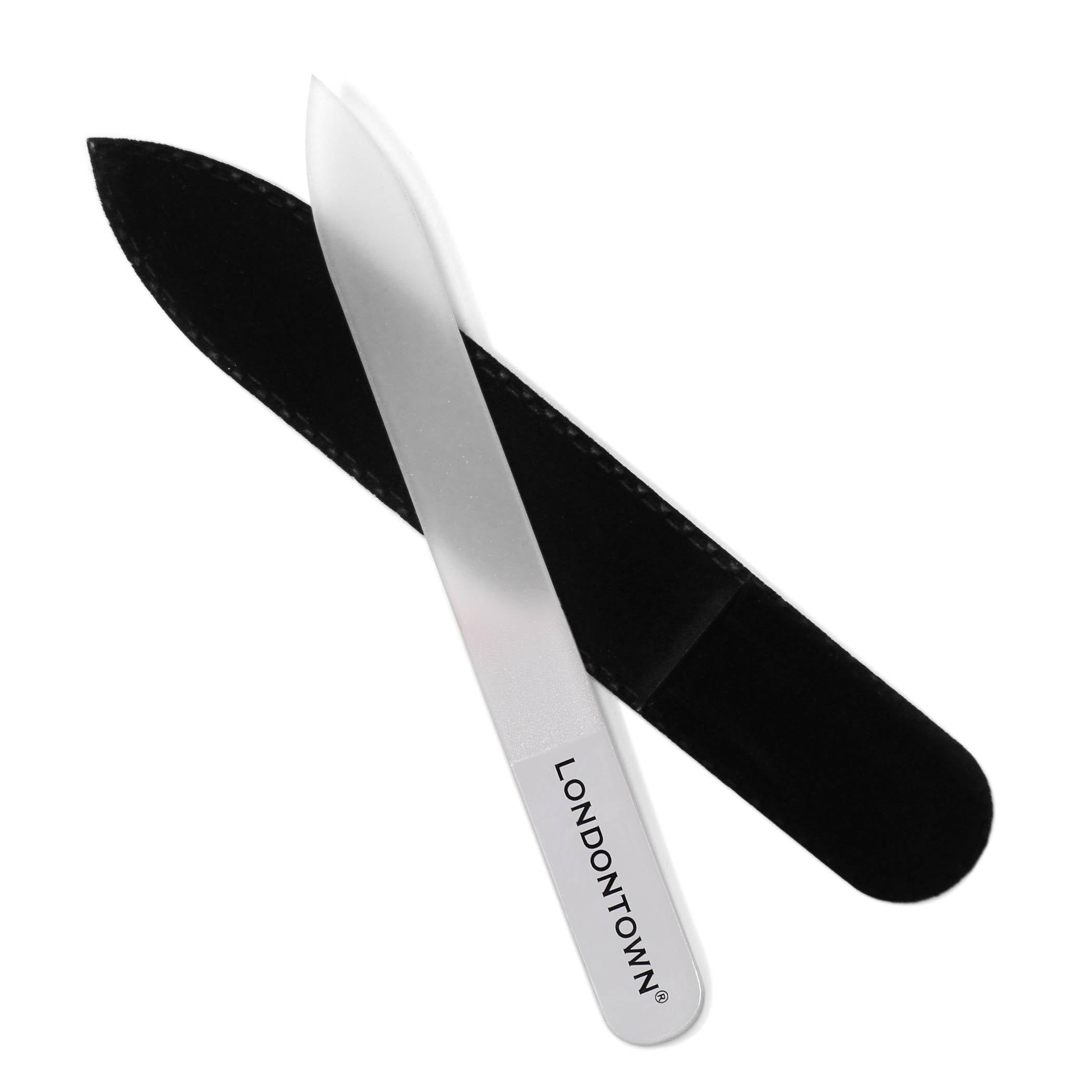 Foto 2 pulgar | Herramienta De Vidrio Para Limar Y Cuidar Uñas Londontown, Transparente, Con Funda - Venta Internacional.