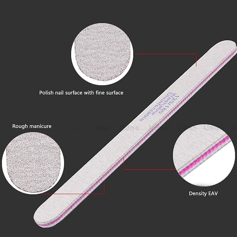 Foto 3 pulgar | Tira Pulidora De Lija De Doble Cara Para Limas De Uñas  Grano 120/180 Huoguo - Venta Internacional.