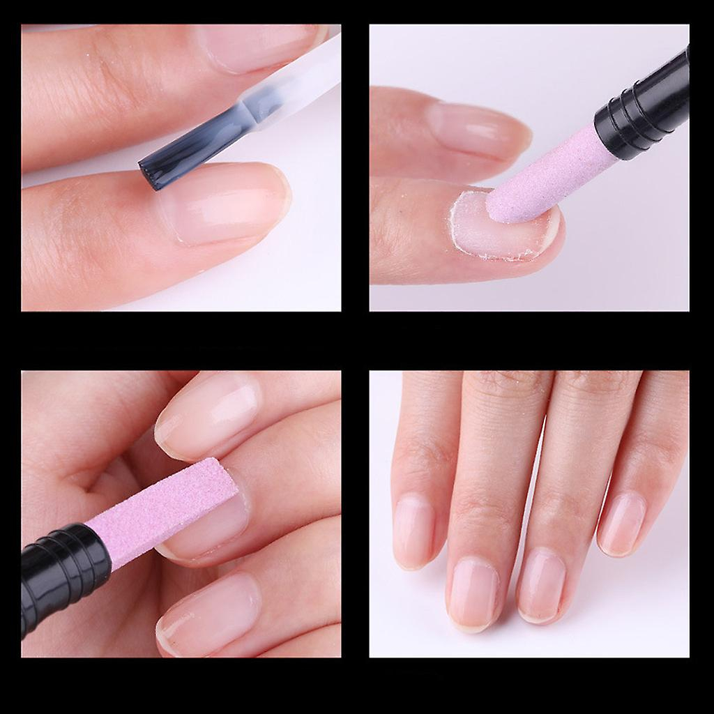 Foto 4 pulgar | Bolígrafo De Manicura Huoguo De Doble Cabezal Para Uñas Con Piedra Pómez - Venta Internacional.