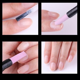 Foto 3 | Bolígrafo De Manicura Huoguo De Doble Cabezal Para Uñas Con Piedra Pómez - Venta Internacional.