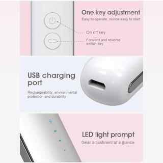 Foto 3 | Herramienta Eléctrica Para Uñas Portátil Usb Con Cabezal De Cerámica - Venta Internacional.
