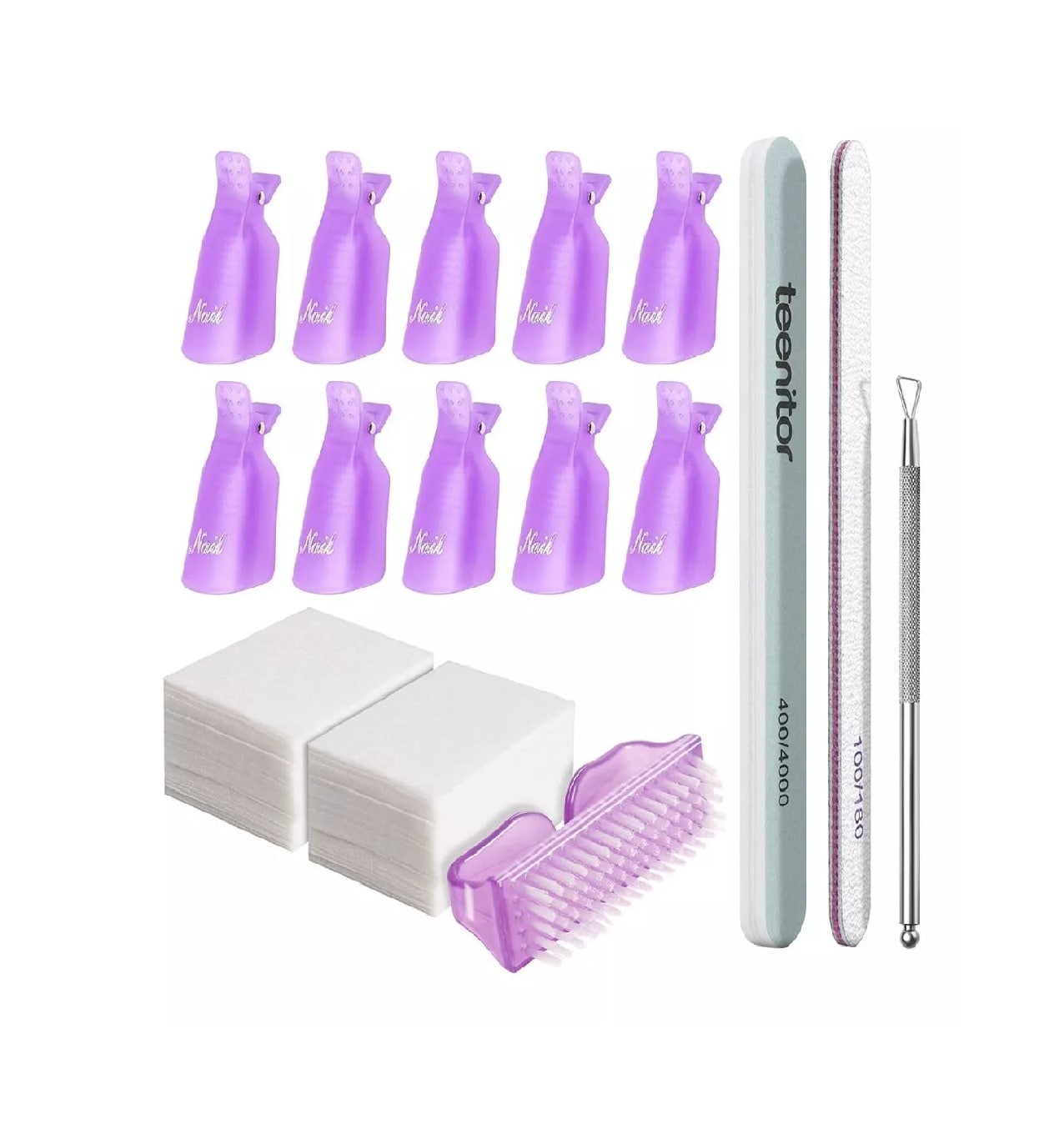 Kit para Retiro Uñas Acrílica 128 piezas $629