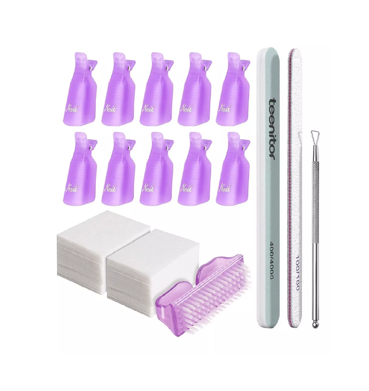 Kit para Retiro Uñas Acrílica 128 piezas