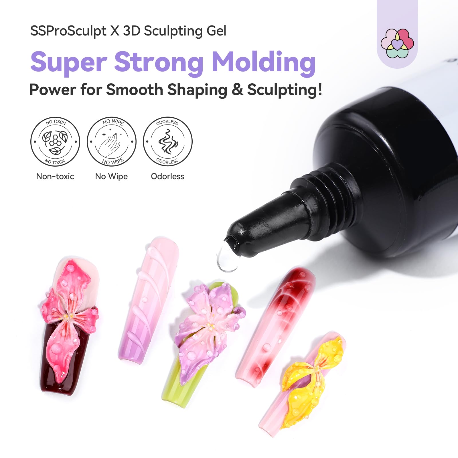 Foto 3 pulgar | Set De Gel Para Uñas 3d Saviland Sspro X: 12 Colores En Gel Que No Se Limpia - Venta Internacional.