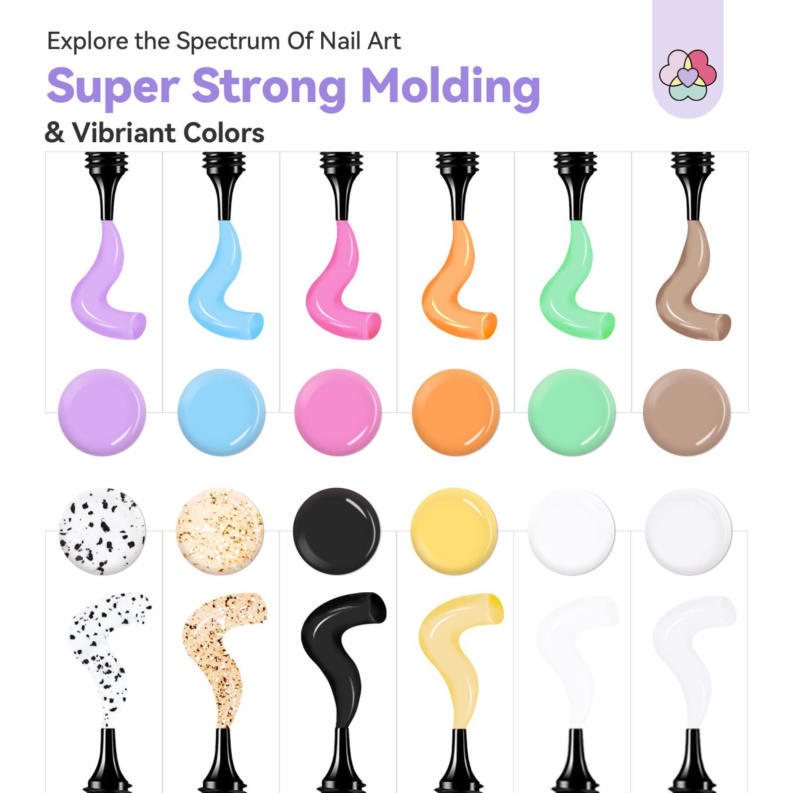 Foto 5 pulgar | Set De Gel Para Uñas 3d Saviland Sspro X: 12 Colores En Gel Que No Se Limpia - Venta Internacional.