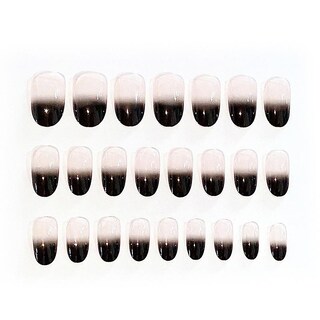 Foto 2 | Uñas Postizas Huoguo Dark 24 Unidades Con Gasa Adhesiva Desmontable - Venta Internacional.