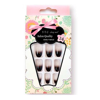 Foto 3 | Uñas Postizas Huoguo Dark 24 Unidades Con Gasa Adhesiva Desmontable - Venta Internacional.