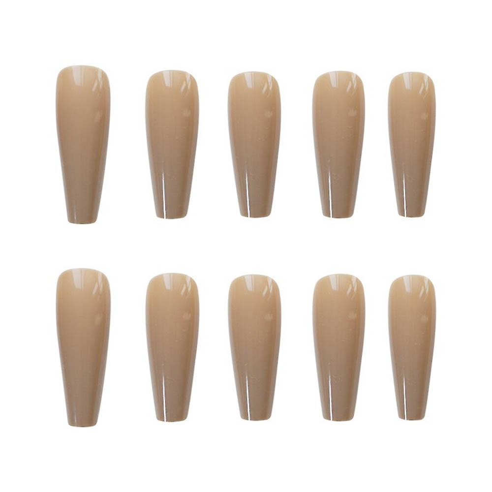 Foto 5 pulgar | False Nails Huoguo  Trapecio Ultralargo  Color Caqui  24 Unidades  Con Pegamento - Venta Internacional.